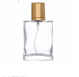 Transparent Glass, Anodized Aluminum Pressing, Empty Perfume Bottle (Pack of 5)