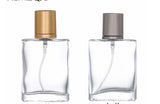 Transparent Glass, Anodized Aluminum Pressing, Empty Perfume Bottle (Pack of 5)