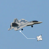 Electric RC Fighter Raptor Model, Airplane Fixed Wing Foam Throwing Aircraft