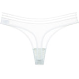 Transparent Striped, Hollow Low-waist, Women's Briefs