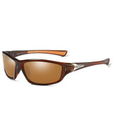 DUBERY Square Sports Style Polarized Men's Sunglasses, Male Ultralight Frame Goggles