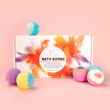 14 Pieces of Explosive Salt Ball Gift Box with Various Fragrance, Bubble Bath Bomb, Bath Balls