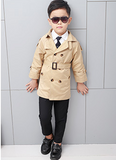 Boys' Windbreaker Casual Mid-Length Coat, Children's Clothing