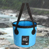 Portable Travel Bag, Folding Fishing Bucket, Outdoor Convenient Travel Car Wash Waterproof Pouch