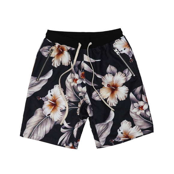 Casual All-match Fashion Trend, Flower Print Shorts