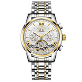 Automatic Mechanical Tourbillon Men's Watch – Multifunction Calendar, Week Display, Luminous & Waterproof