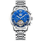 Automatic Mechanical Tourbillon Men's Watch – Multifunction Calendar, Week Display, Luminous & Waterproof