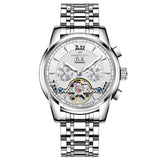 Automatic Mechanical Tourbillon Men's Watch – Multifunction Calendar, Week Display, Luminous & Waterproof