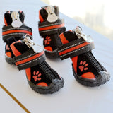 Medium and Large Printed Suede Cotton Shoes for Dogs