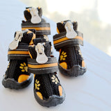 Medium and Large Printed Suede Cotton Shoes for Dogs