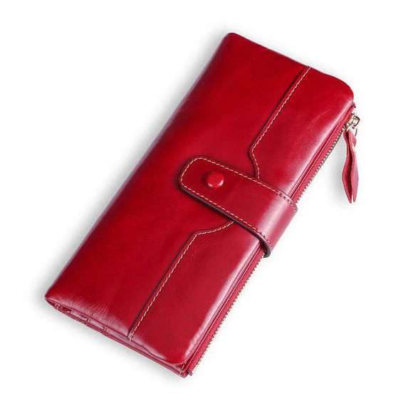 Wallet European and American Fashion Mobile Phone Bag Leather Handbags
