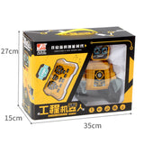 Electric Wireless Engineering Vehicle Robot Toy with Intelligent Puzzle Learning