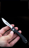 Carbon Fiber Box Knife with Cut Rope Engraving Knife, Mini Outdoor Multifunctional Folding Scalpel Utility Tool