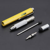 Cross-border Multifunctional Creative Screwdriver Tool, Caliper Level Gauge Scale Ballpoint Pen, Capacitive Touch (Pack of 2)