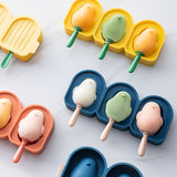 Silicone Bird Shape Ice Cream Mold, Popsicle Mould with Sticks, DIY Dessert Cake Decoration Tool