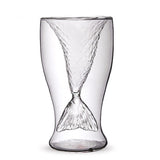 Creative Mermaid Double-wall Glass Cup for Wine, Whiskey, Brandy, Vodka & Cocktails