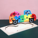 Children's Cartoon, Numbers, Animals Puzzle Set (Pack of 2)