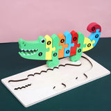 Children's Cartoon, Numbers, Animals Puzzle Set (Pack of 2)