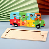 Children's Cartoon, Numbers, Animals Puzzle Set (Pack of 2)
