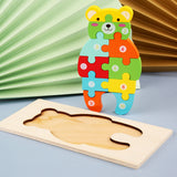 Children's Cartoon, Numbers, Animals Puzzle Set (Pack of 2)
