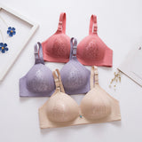 Comfortable Middle-aged Women's Bra, Sexy Chest Gathered Brassiere without Steel Ring