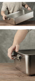 Stainless Steel Food Turnover Square Basin