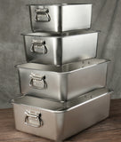 Stainless Steel Food Turnover Square Basin