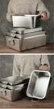 Stainless Steel Food Turnover Square Basin