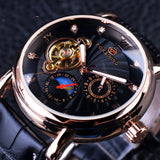 Diamond Mechanical Watch, Star Sun Hollow Machinery