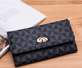 Korean Version of the New Wallet, Multi-Splicing Embossing Card Holder