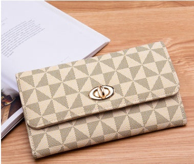 Korean Version of the New Wallet, Multi-Splicing Embossing Card Holder
