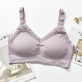 Seamless Mesh Breast-Feeding Underwear, Female Nursing Bra, Large Size Feeding Clothing