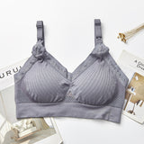 Seamless Mesh Breast-Feeding Underwear, Female Nursing Bra, Large Size Feeding Clothing