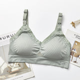 Seamless Mesh Breast-Feeding Underwear, Female Nursing Bra, Large Size Feeding Clothing