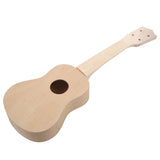 21 inches White Wooden Ukulele Soprano Hawaiian DIY Guitar Uke Kit Musical Instrument