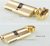European Luxury Wooden Door Handle Lock for Rooms & Villas