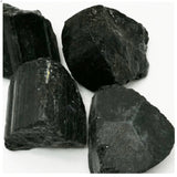 Natural Black Tourmaline Rough Stones 100g – Multi-size Raw Crystal Pieces