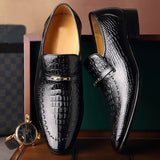 OV 3195 Men's Embossed Leather Low-top Casual Shoes