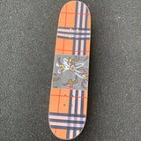 Brown Plaid Double-warped Longboard Grip Tape, DIY Skateboard Sandpaper Sheet