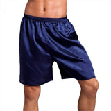 Men's Thin Faux Silk Casual Shorts