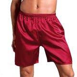 Men's Thin Faux Silk Casual Shorts