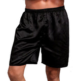 Men's Thin Faux Silk Casual Shorts