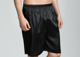 Men's Thin Faux Silk Casual Shorts
