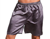 Men's Thin Faux Silk Casual Shorts
