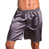 Men's Thin Faux Silk Casual Shorts