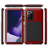 Three Anti-armor Anti-Fall Suitable for Samsung Note 20 Ultra Metal Silicone Protective Shell Waterproof Sets