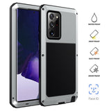 Three Anti-armor Anti-Fall Suitable for Samsung Note 20 Ultra Metal Silicone Protective Shell Waterproof Sets