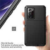 Three Anti-armor Anti-Fall Suitable for Samsung Note 20 Ultra Metal Silicone Protective Shell Waterproof Sets