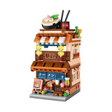 LOZ1653 Hot Spring Street View Small Particle Building Blocks, Mini Children's Toy, Corporate Gift Idea