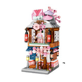 LOZ1653 Hot Spring Street View Small Particle Building Blocks, Mini Children's Toy, Corporate Gift Idea